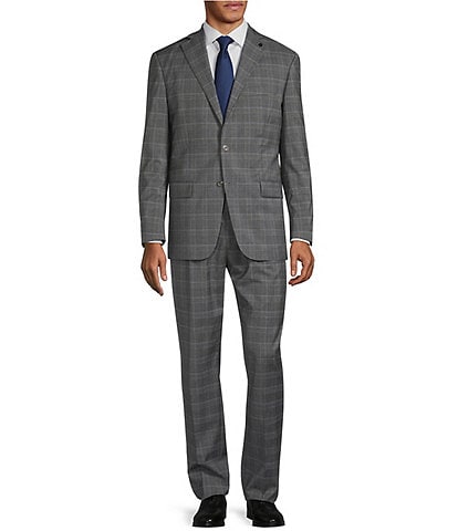 Hart Schaffner Marx Chicago Classic Fit Pleated Performance Plaid 2-Piece Suit