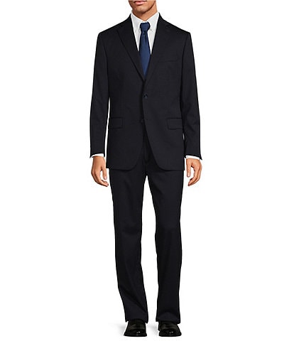 Hart Schaffner Marx Chicago Classic Fit Flat Front Solid 2-Piece Suit