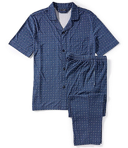 Hart Schaffner Marx Long Sleeve Knit Pajama Set