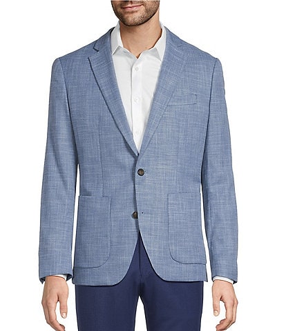 Hart Schaffner Marx Long Sleeve Solid Texture HartFlex Blazer
