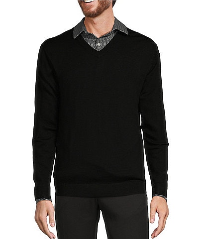 Men's V-Neck Sweaters, Big and Tall