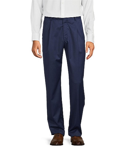 Hart Schaffner Marx Classic Fit Pleated Solid Dress Pants