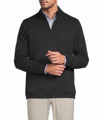 Hart Schaffner Marx Luxury Performance Textured Quarter Zip