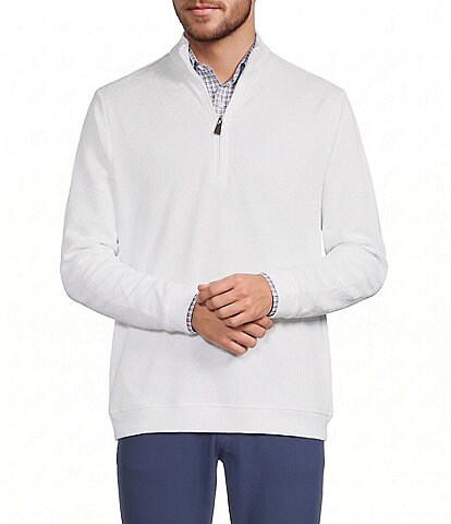 Hart Schaffner Marx Luxury Performance Textured Quarter Zip