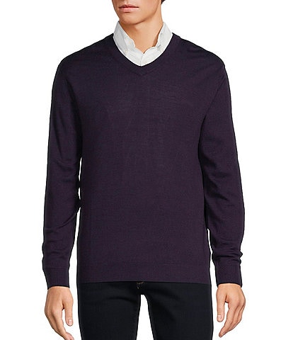 Hart Schaffner Marx Merino V-Neck Sweater