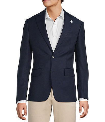 Hart Schaffner Marx Modern Fit Solid Wool Blend Blazer