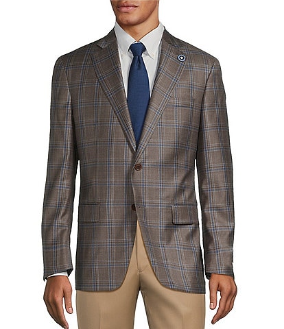 Hart Schaffner Marx New York Modern Fit Plaid Wool Sport Coat