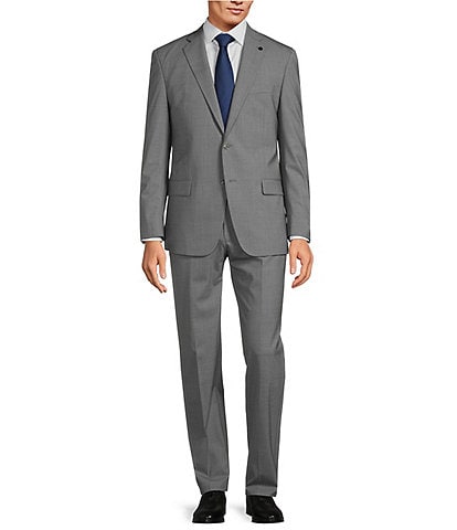Hart Schaffner Marx New York Modern Fit Flat Front Ultra Stretch 2-Piece Suit