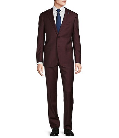 Hart Schaffner Marx New York Modern Fit Flat Front 2-Piece Suit
