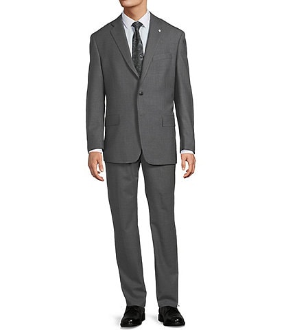 Hart Schaffner Marx New York Modern Fit Flat Front Performance 2-Piece Suit