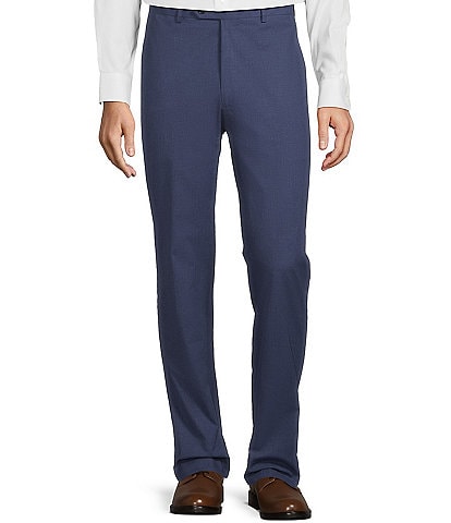 Hart Schaffner Marx New York Modern Fit Flat Front Solid Dress Pants