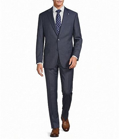 Hart Schaffner Marx New York Modern Fit Flat Front Wool 2-Piece Suit