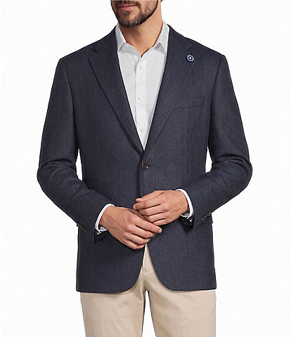 Hart Schaffner Marx New York Modern Fit Herringbone Wool-Blend Sport Coat