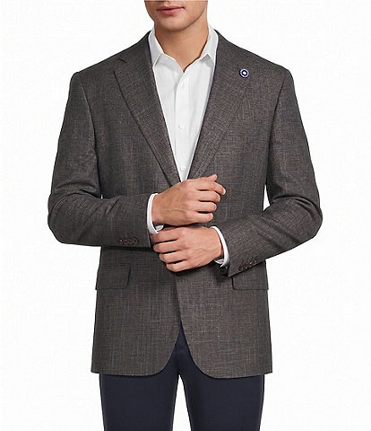 Hart Schaffner Marx New York Modern Fit Neat Pattern Wool-Blend Sport Coat