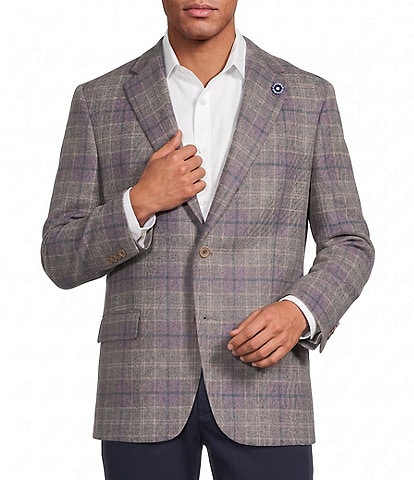 Hart Schaffner Marx New York Modern Fit Plaid Wool-Blend Sport Coat