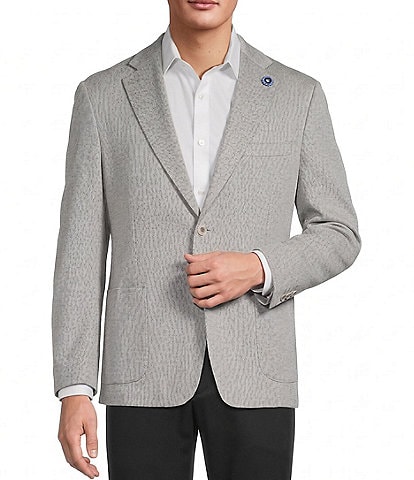 Hart Schaffner Marx New York Modern Fit Solid Knit Cotton Sport Coat