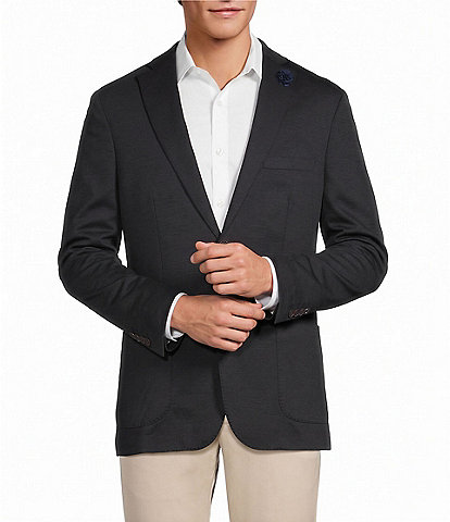 Hart Schaffner Marx New York Modern Fit Solid Knit Wool Sport Coat