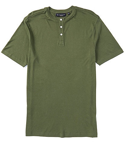 Hart Schaffner Marx Short Sleeve Knit Sleep Henley Shirt