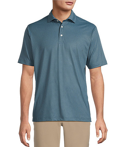Hart Schaffner Marx Short Sleeve Luxury Performance Diamond Geo Shirt