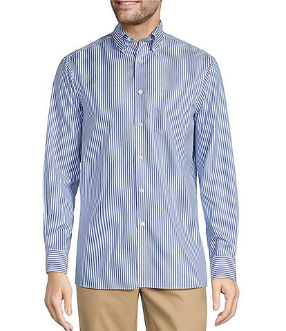 Hart Schaffner Marx State Street Essentials Striped Button-Down Collar Sportshirt