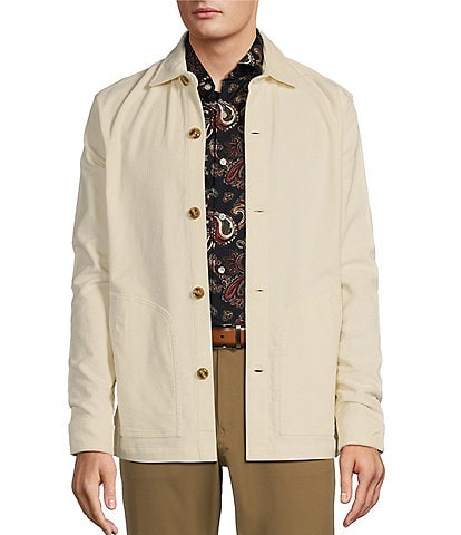 Hart Schaffner Marx The 1887 Club Collection Corduroy Long Sleeve Shirt Jacket