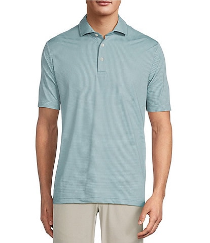 Hart Schaffner Marx Luxury Performance The Driver Short Sleeve Solid Textured Polo