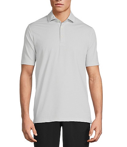 Hart Schaffner Marx Luxury Performance The Driver Short Sleeve Solid Textured Polo