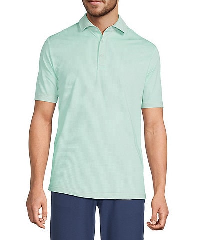 Hart Schaffner Marx The Driver Luxury Performance Short Sleeve Solid Textured Polo