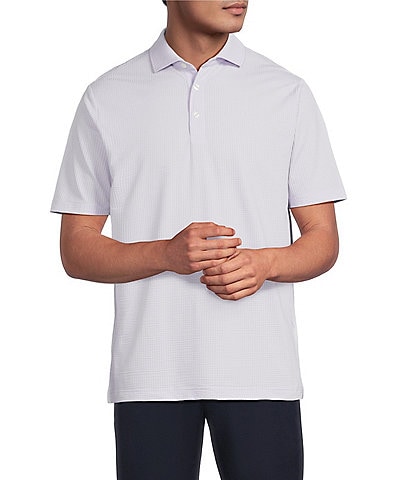 Hart Schaffner Marx The Driver Luxury Performance Short Sleeve Solid Textured Polo