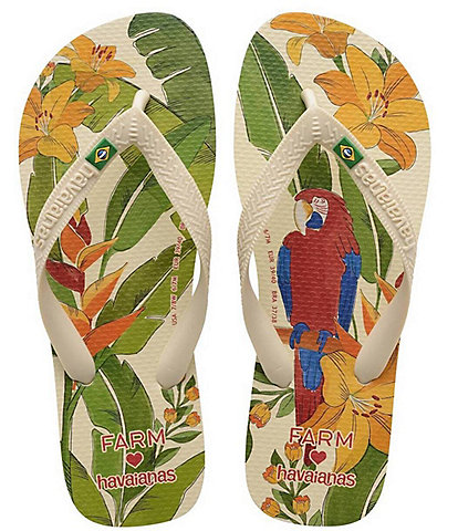 Havaianas x FARM Rio Parrot and Floral Flip-Flops