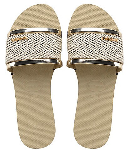 Havaianas You Trancoso Metallic Premium Slide Sandals