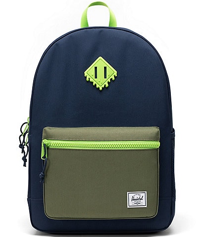 Herschel Supply Co. Heritage EcoSystem™ Youth Backpack Black Iris/Four Leaf Clover/Twill