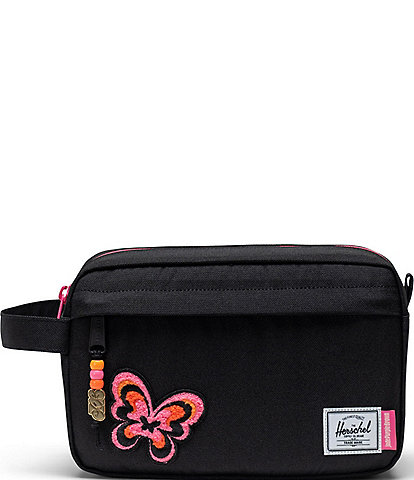 Herschel Supply Co. x Jade Purple Brown Butterfly Swirl Night Chapter Travel Kit