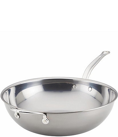 Hestan NanoBond 3-Ply Stainless Steel Chef's Pan, 14#double;