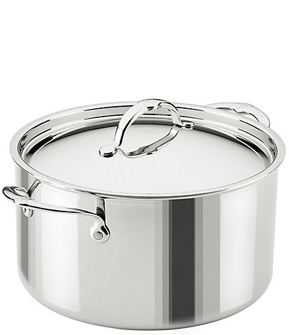 Hestan ProBond® Luxe Professional Clad Stainless Steel Stockpot with Lid, 8 Qt.
