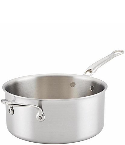 Hestan Thomas Keller Insignia® Tri-Ply Stainless Steel Open Sauce Pot w/ Helper Handle, 4-qt.