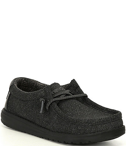 HEYDUDE Boys' Wally Cotton Canvas Washable Slip-Ons (Youth)