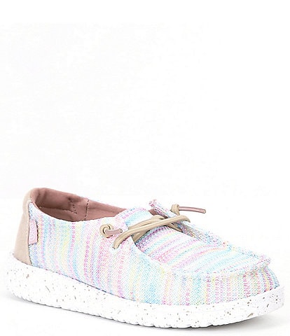 HEYDUDE Girls' Wendy Woven Knit Washable Slip-Ons (Youth)