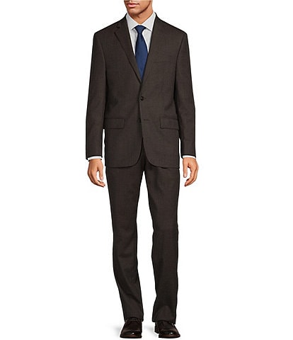 Hickey Freeman Classic Fit 2 Reverse Pleat Mix Pattern 2-Piece Suit