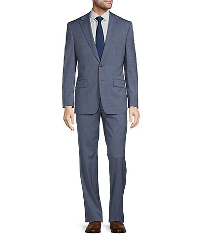 Hickey Freeman Classic Fit Flat Front Fancy Pattern 2-Piece Suit