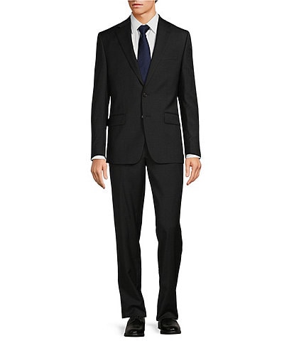 Hickey Freeman Classic Fit Flat Front Solid 2-Piece Suit