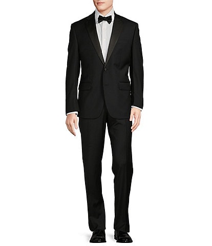 Hickey Freeman Classic Fit Flat Front Solid 2-Piece Tuxedo Suit