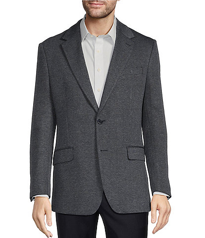 Hickey Freeman Classic Fit Herringbone Pattern Sport Coat