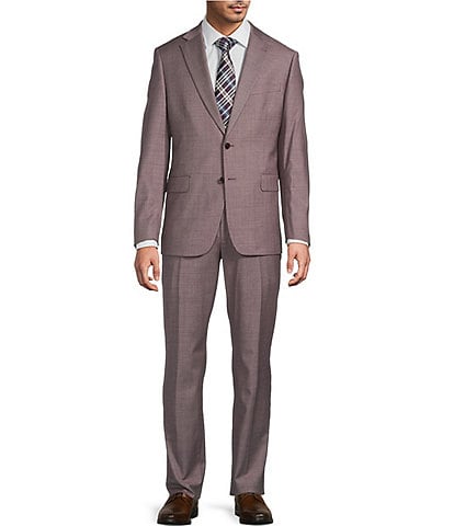 Hickey Freeman Hudson Modern Fit Flat Front Solid 2-Piece Suit