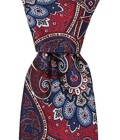 Hickey Freeman Paisley Traditional Silk Tie
