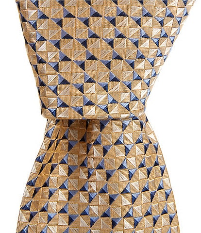Hickey Freeman Pyramid Neat 3 1/4" Woven Silk Tie