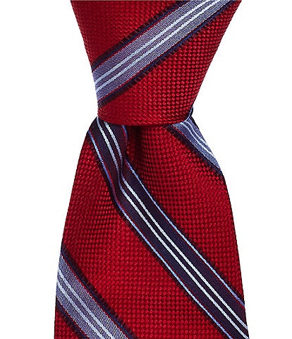 Hickey Freeman Stripe 3 2.5 Silk Tie