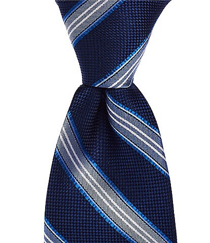 Hickey Freeman Stripe 3 2.5 Silk Tie