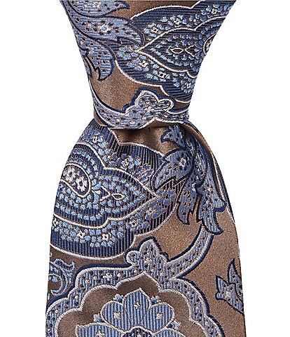 Hickey Freeman Tex Paisley Traditional Silk Tie