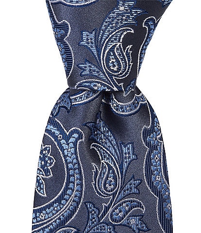 Hickey Freeman Tex Paisley Traditional Silk Tie